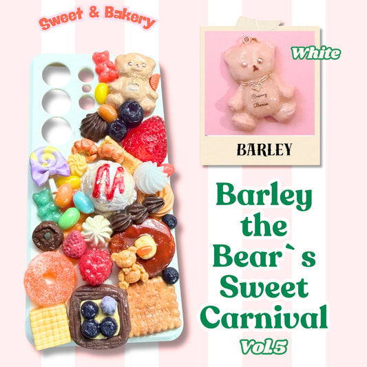 Decoden Phone Case "Barley the Bear's Sweet Carnival Vol.5" design. iPhone, Samsung Galaxy, Google Pixel
