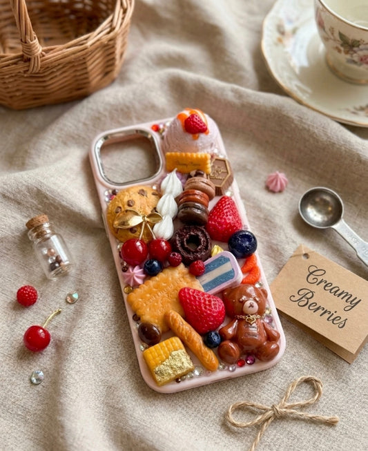 Decoden Phone Case "Barley the Bear's Sweet Carnival Vol.1" design. iPhone, Samsung Galaxy, Google Pixel