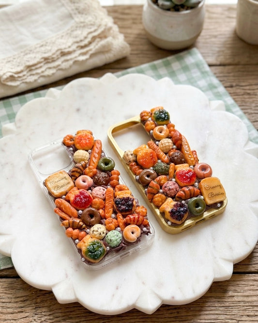 Decoden Phone Case "Whimsical Bakery" design. iPhone, Samsung Galaxy, Google Pixel