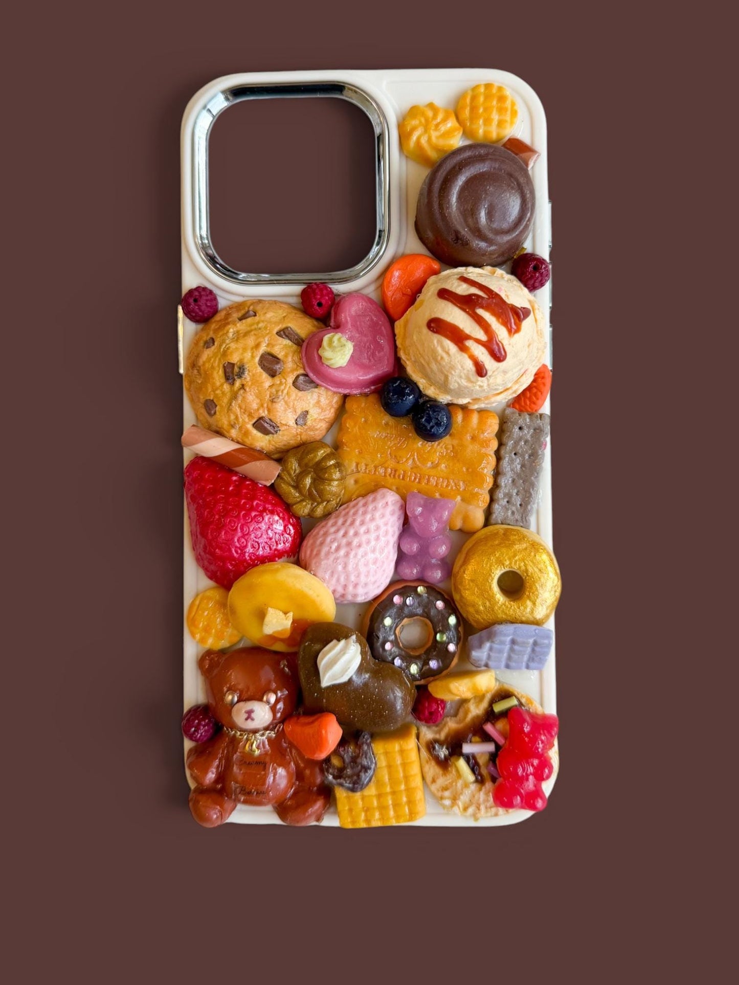 Decoden Phone Case "Barley the Bear's Sweet Carnival Vol.2" design. iPhone, Samsung Galaxy, Google Pixel