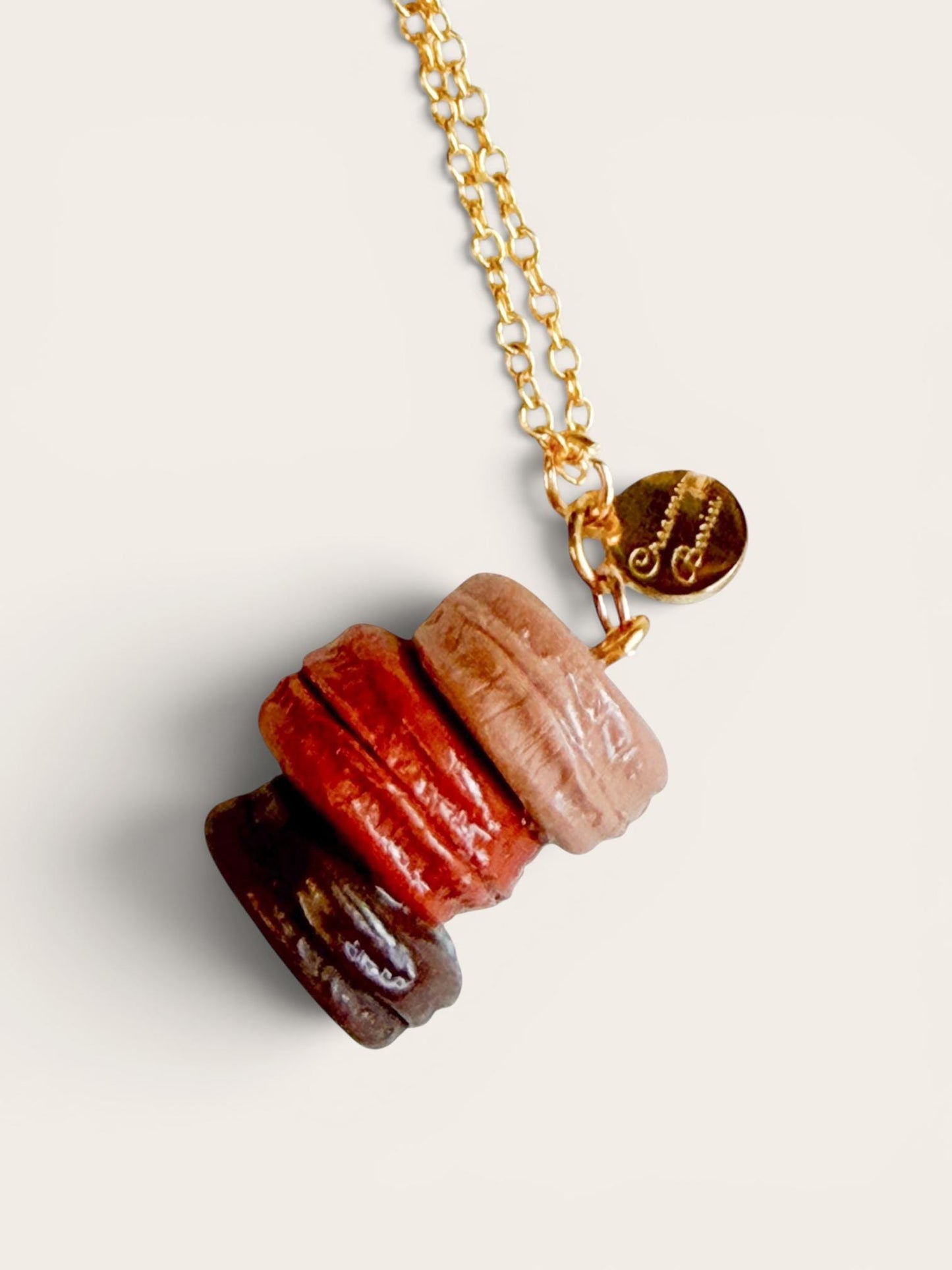 French Macaron Tower Luxe Necklace 18K Gold Filled Necklace Vol. 1