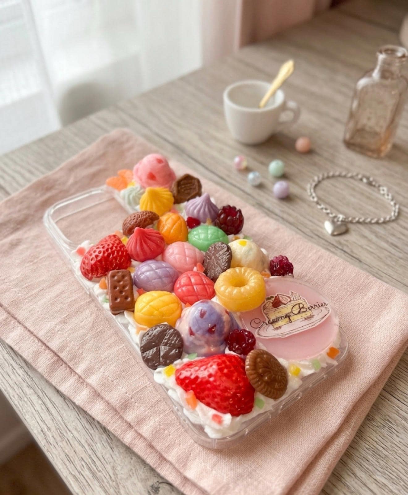 Decoden Phone Case "Sweet Sugar Candy Rush" design. iPhone, Samsung Galaxy, Google Pixel