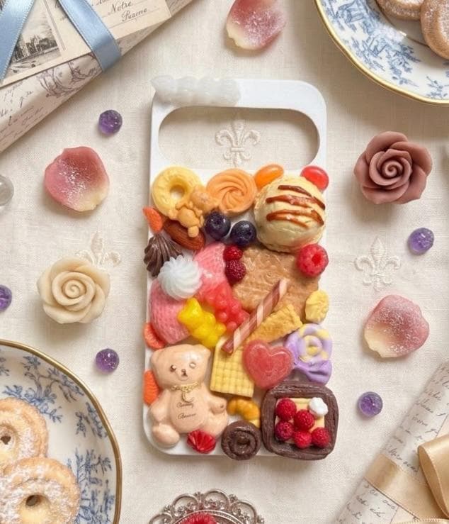 Decoden Phone Case "Barley the Bear's Sweet Carnival Vol.4" design. iPhone, Samsung Galaxy, Google Pixel