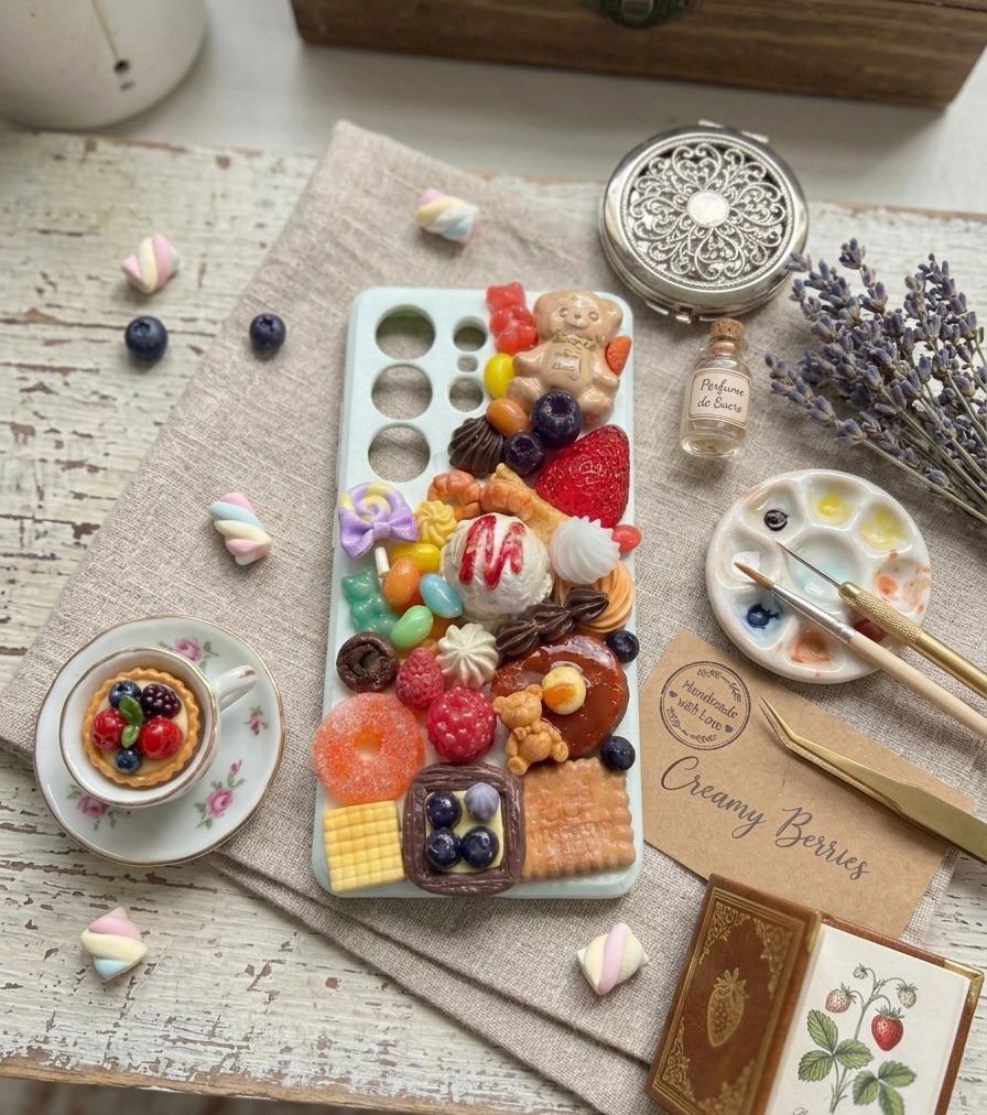 Decoden Phone Case "Barley the Bear's Sweet Carnival Vol.5" design. iPhone, Samsung Galaxy, Google Pixel