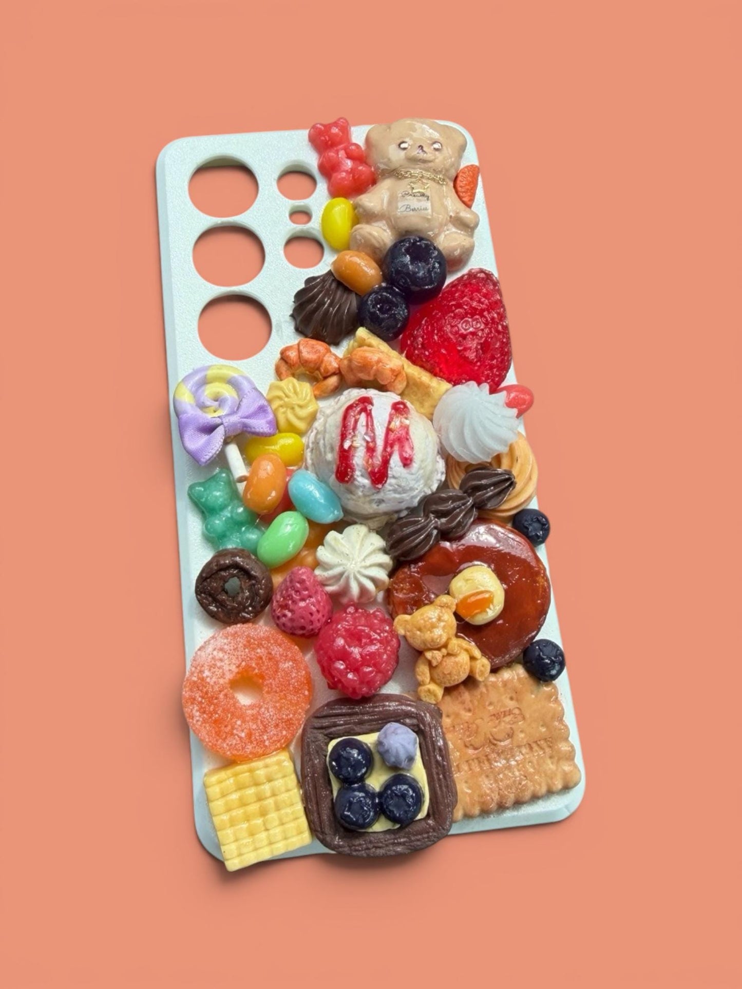 Decoden Phone Case "Barley the Bear's Sweet Carnival Vol.5" design. iPhone, Samsung Galaxy, Google Pixel