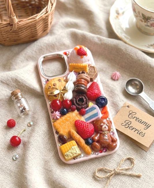 Decoden Phone Case "Barley the Bear's Sweet Carnival Vol.1" design. iPhone, Samsung Galaxy, Google Pixel